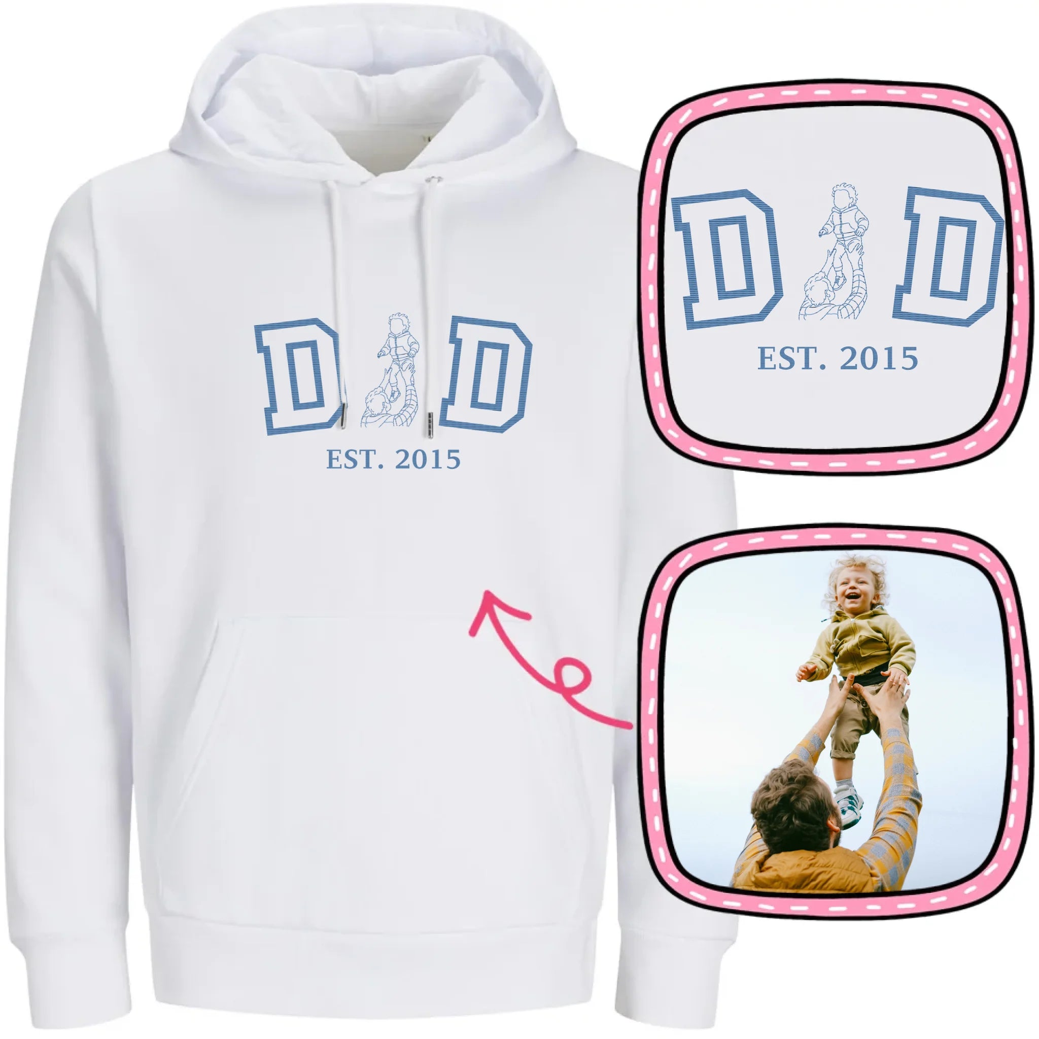 Hoodie-DoublePreview White