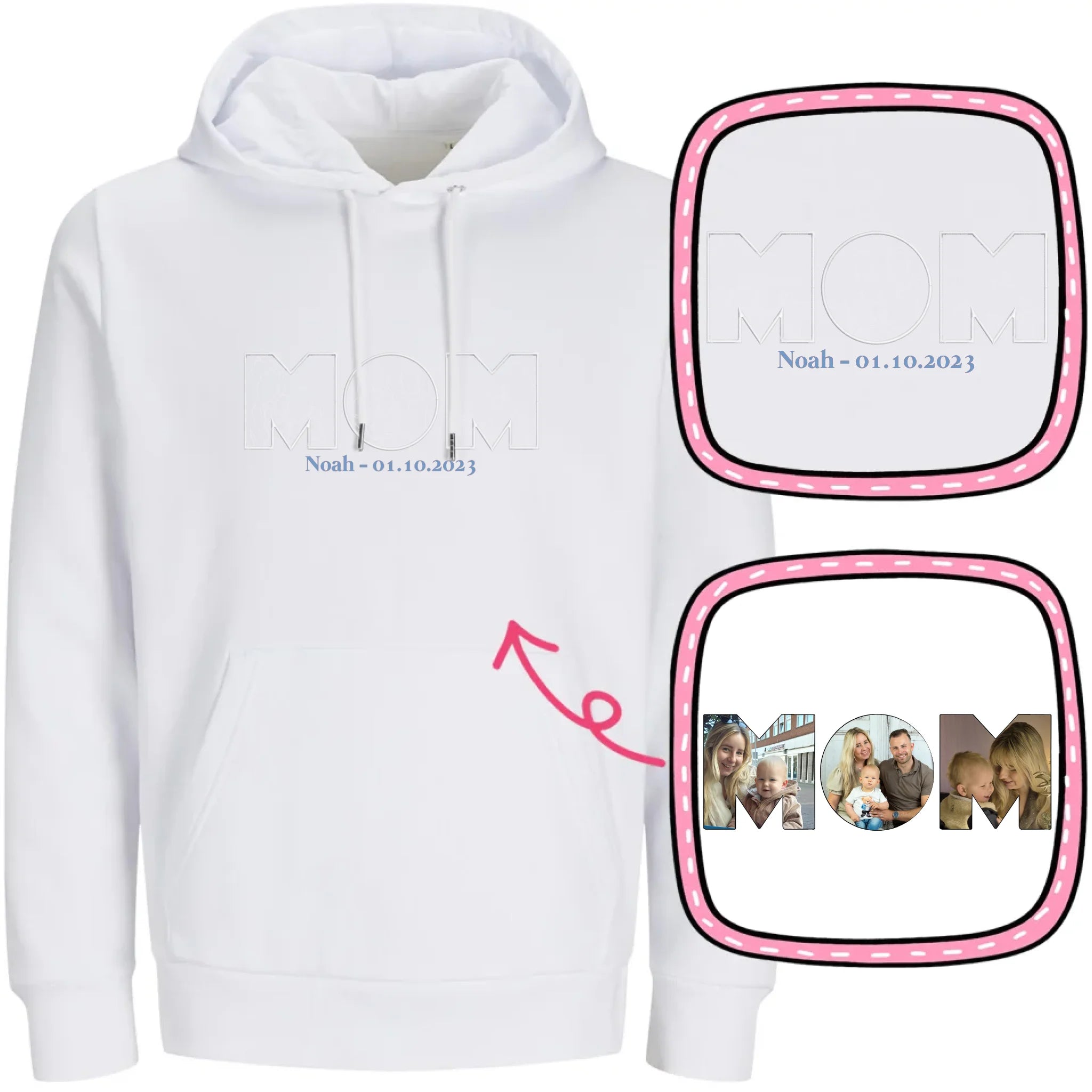 Hoodie-DoublePreview White