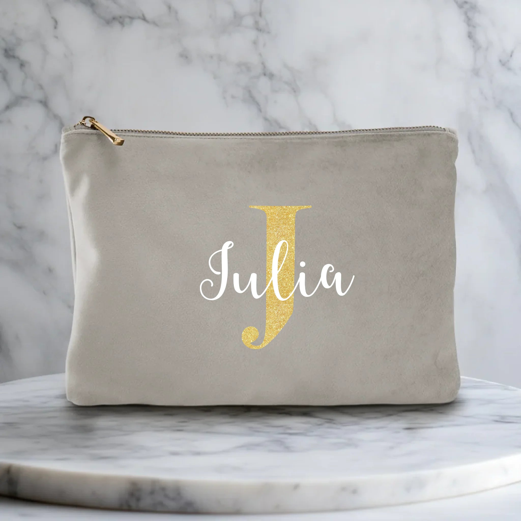 Velvet Bag - Grey Medium1