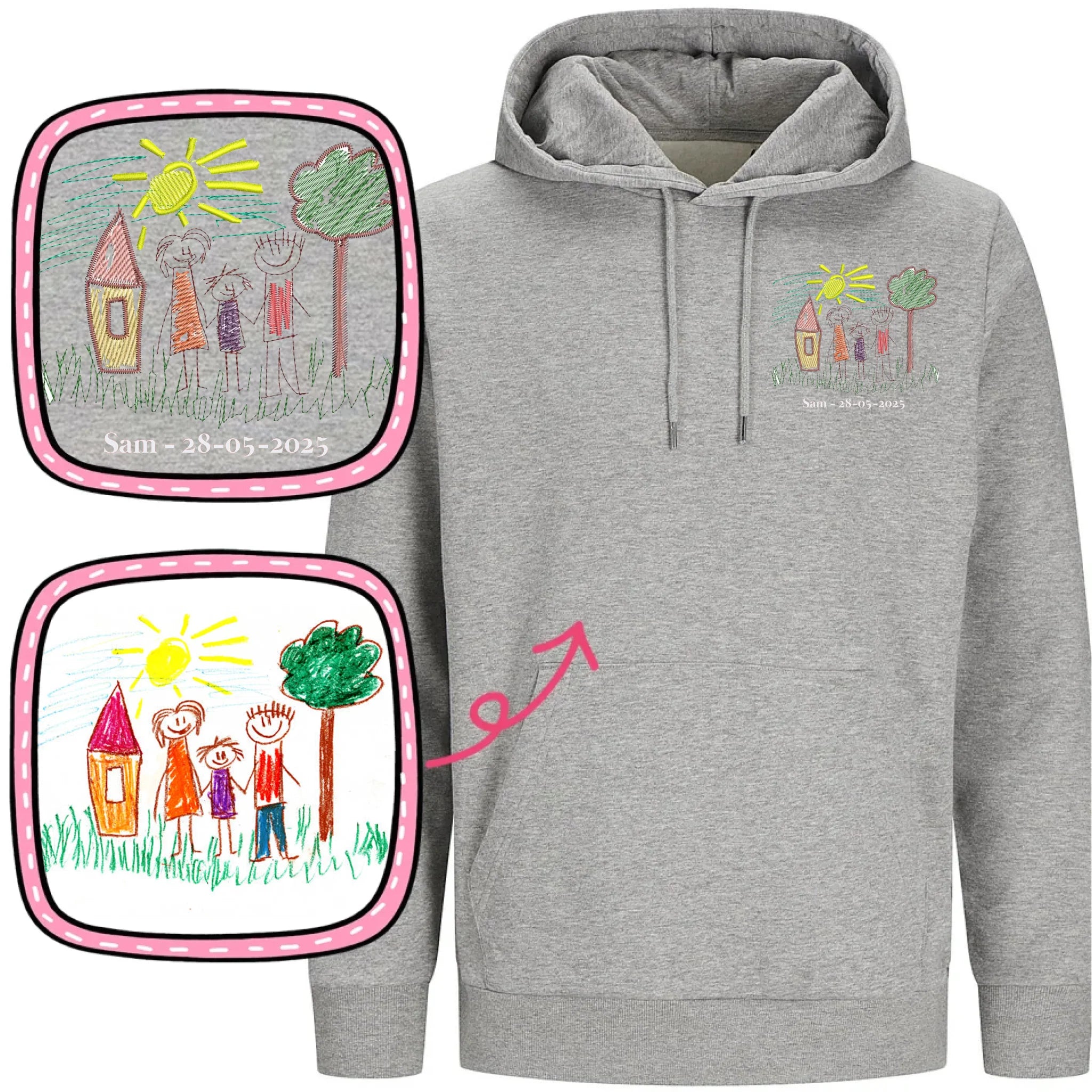 Hoodie-DoublePreview Gray 1