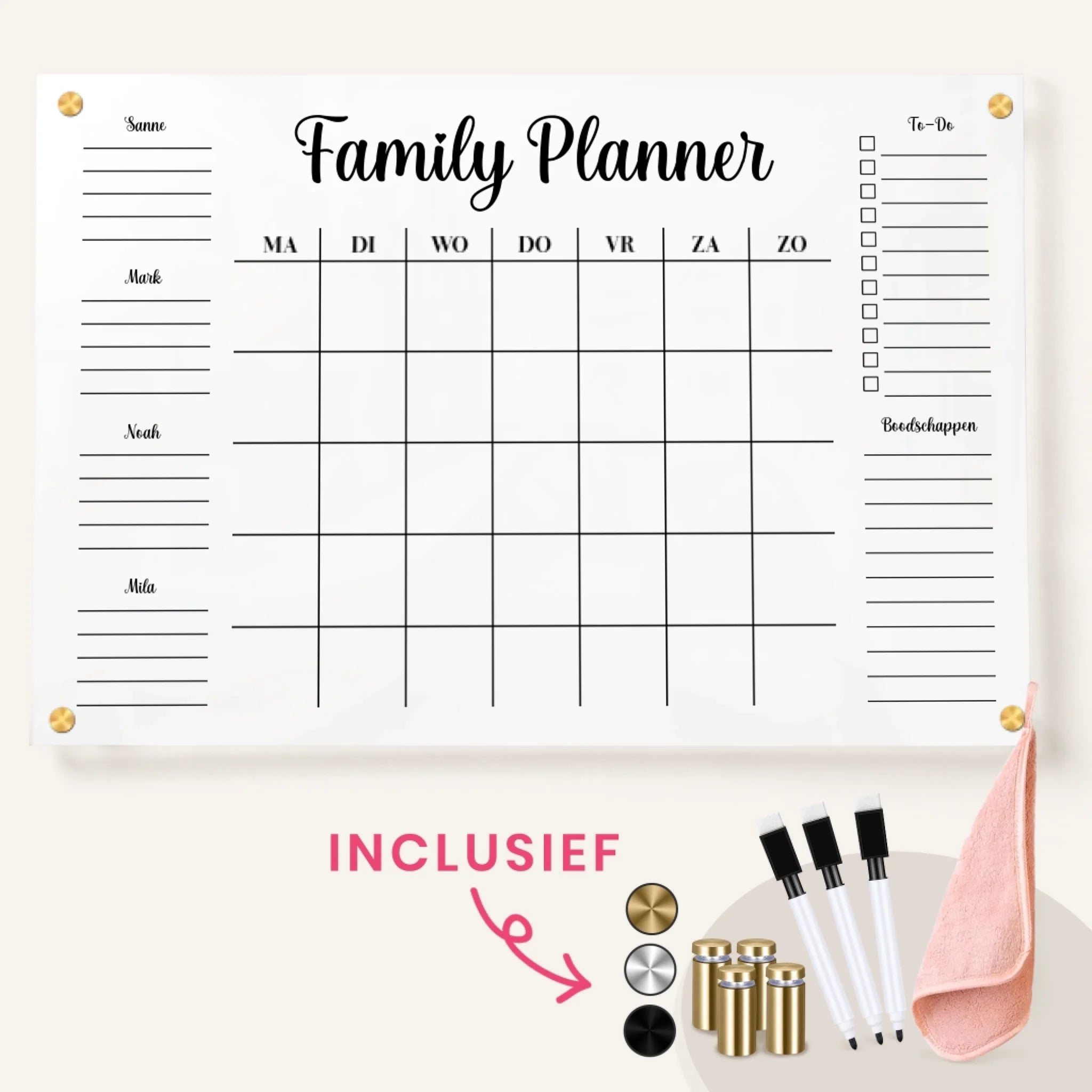 Plexi Planner with included NL 60x40