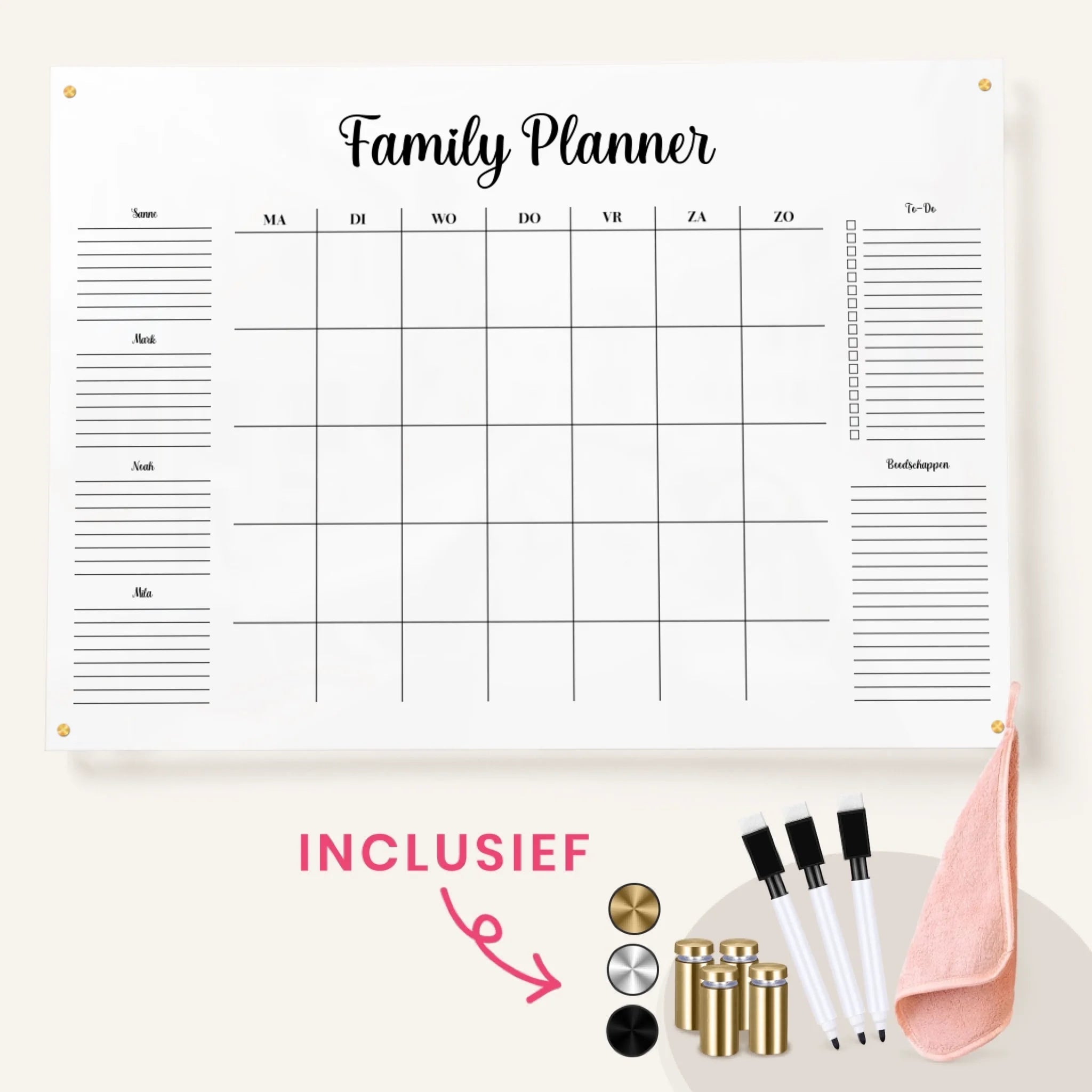 Plexi Planner with included NL 70x50
