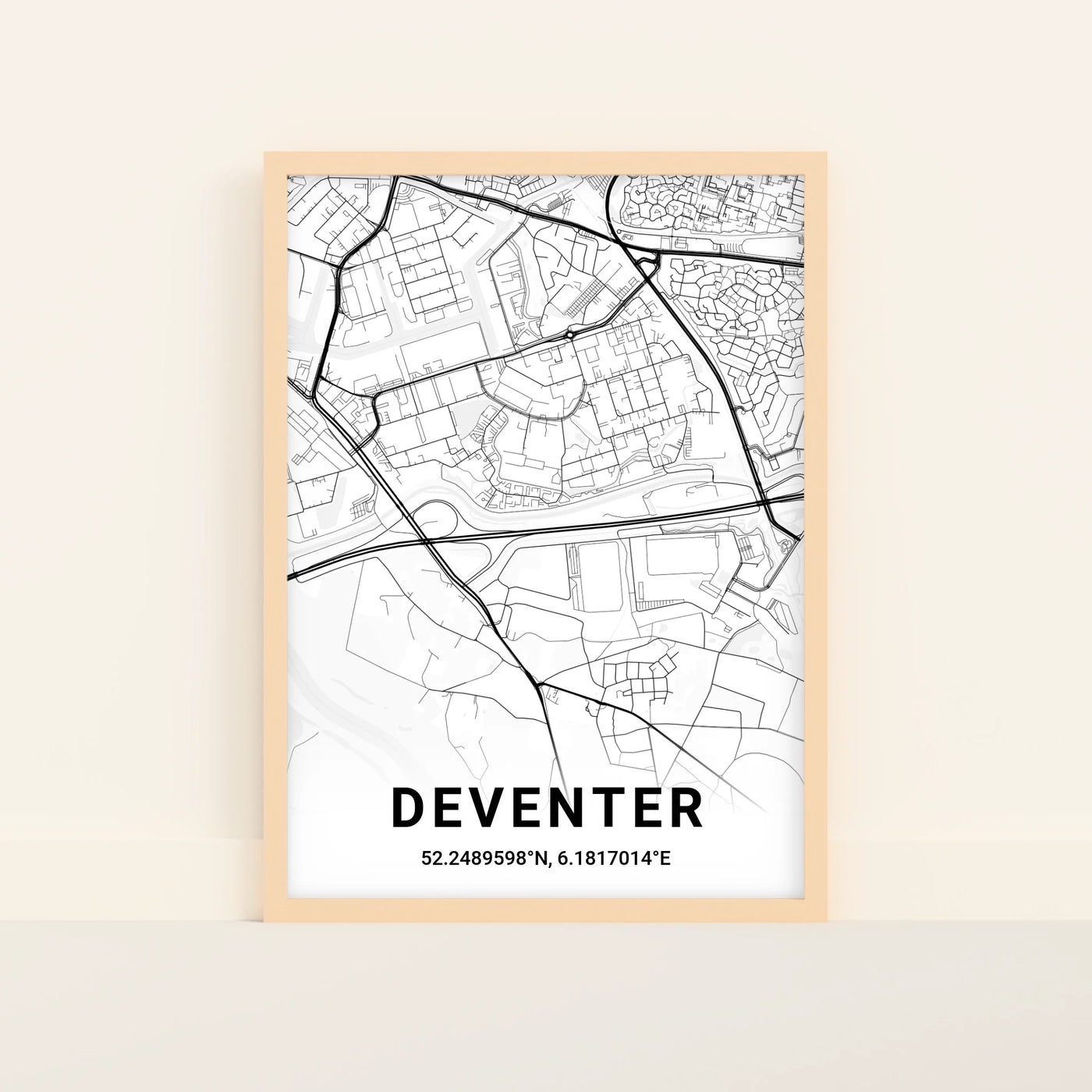 Stadskaart Poster met Eigen Locatie