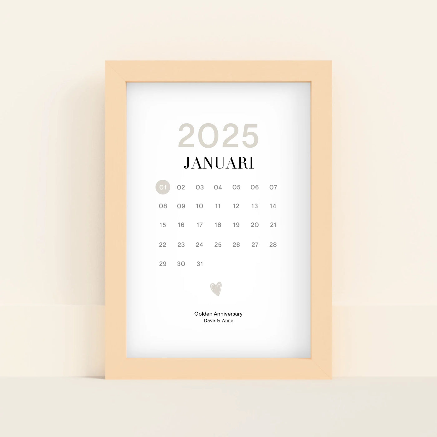 Speciale Dag Poster met Datum en Namen