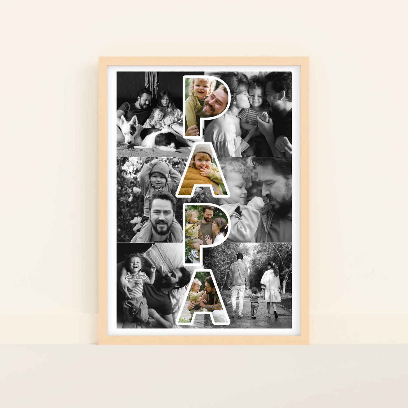 Papa Foto Collage Poster met Foto's