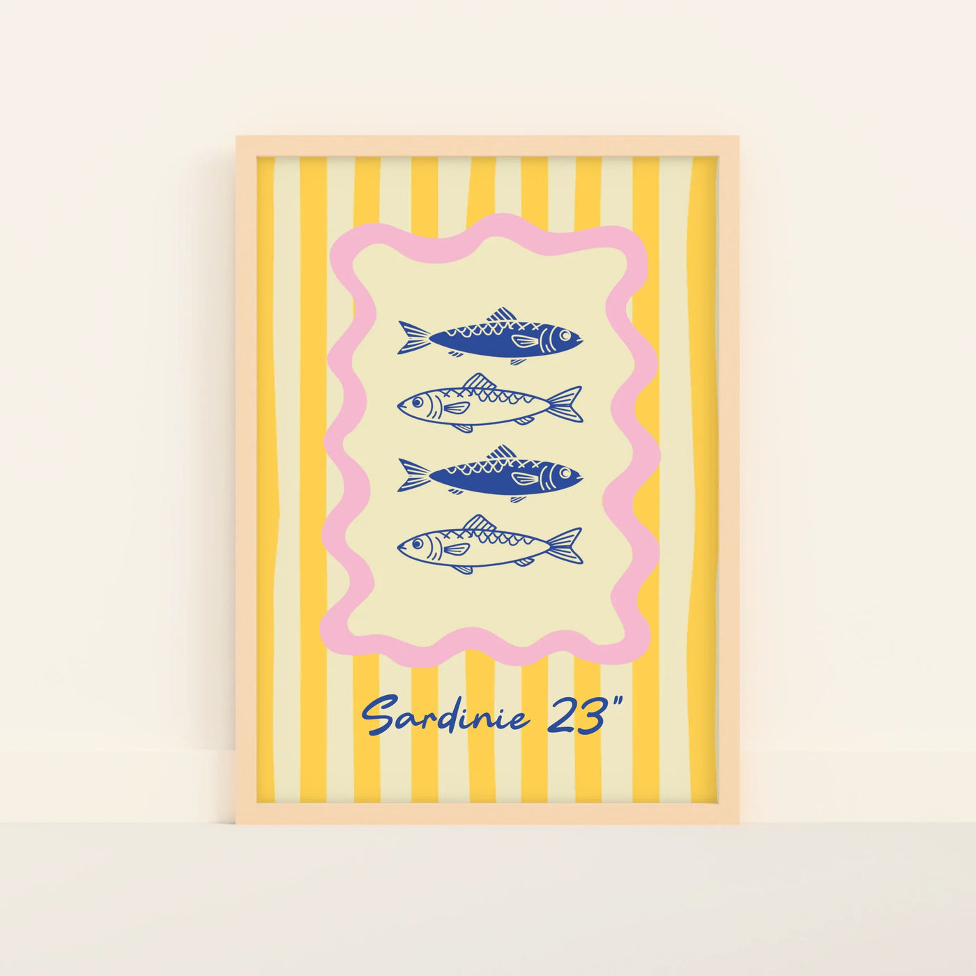 Vakantie Poster met Illustratie op Kleurrijke Achtergrond en Tekst