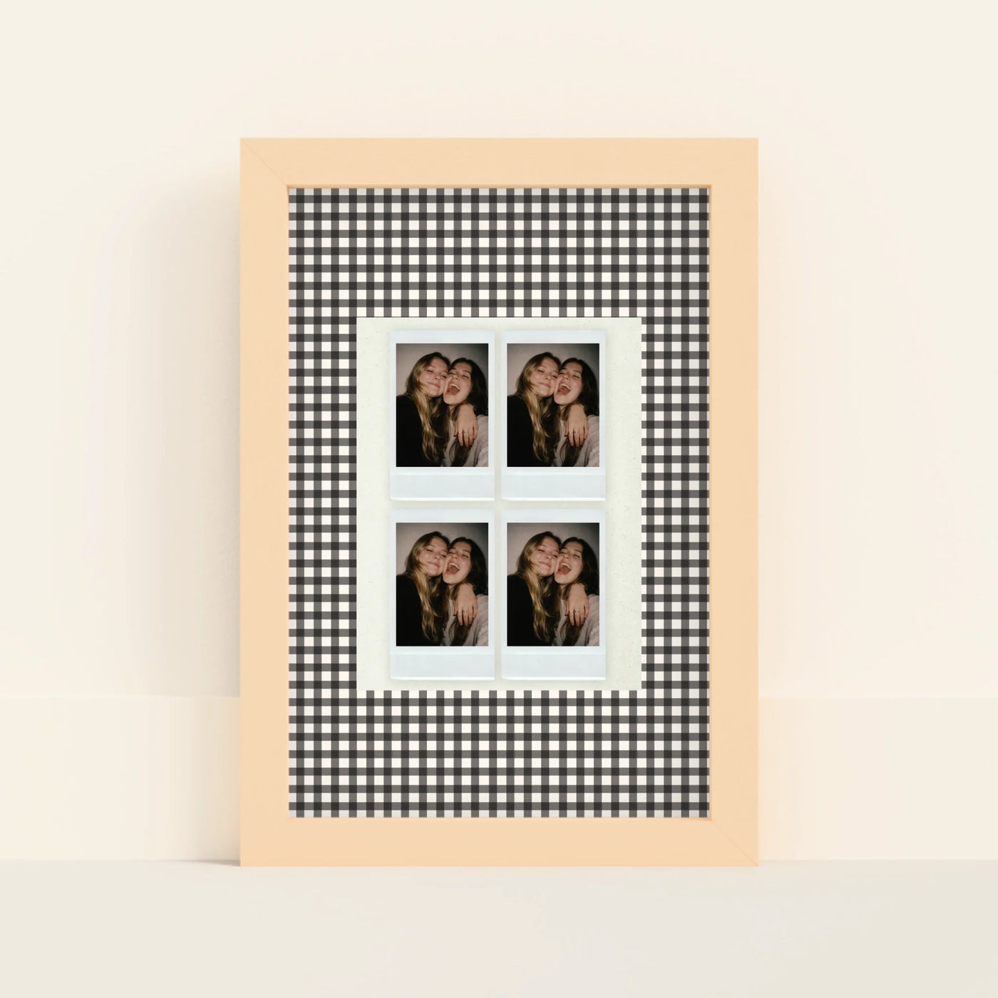 Polaroid Poster met Foto's en Zwart Wit Patroon