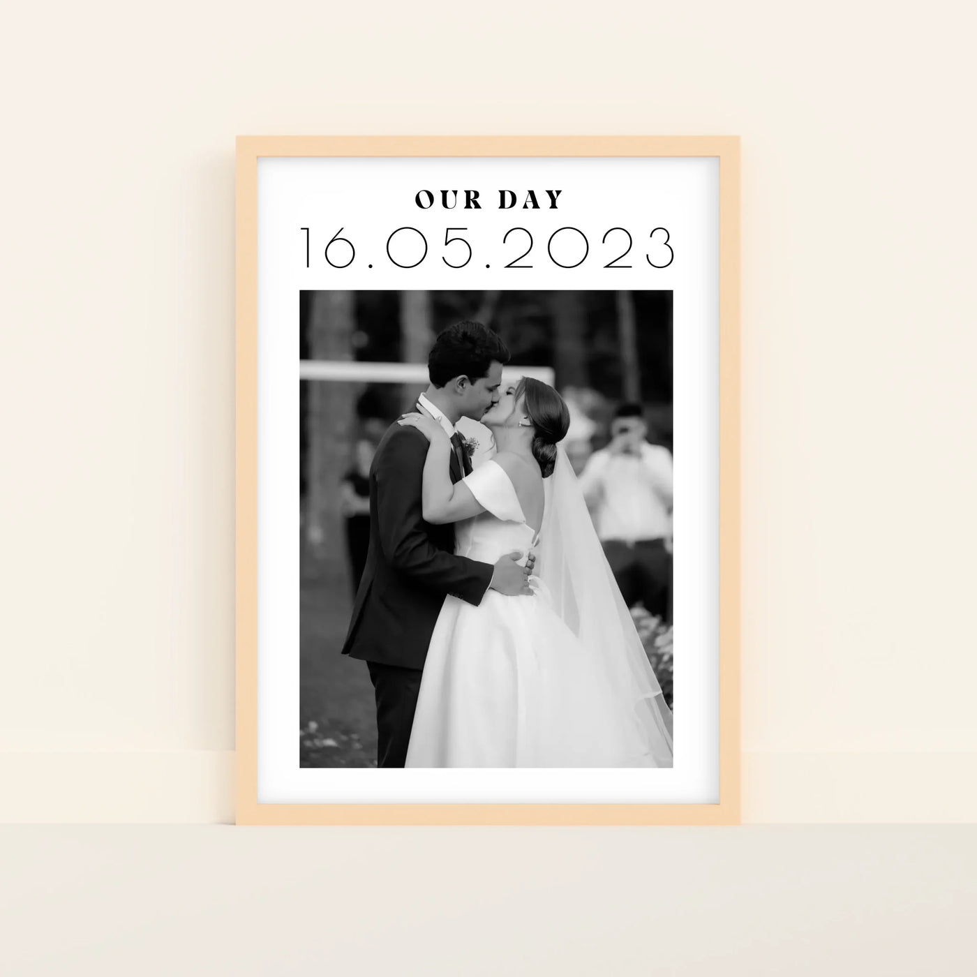 Our Day Poster met Datum, Foto en Tekst