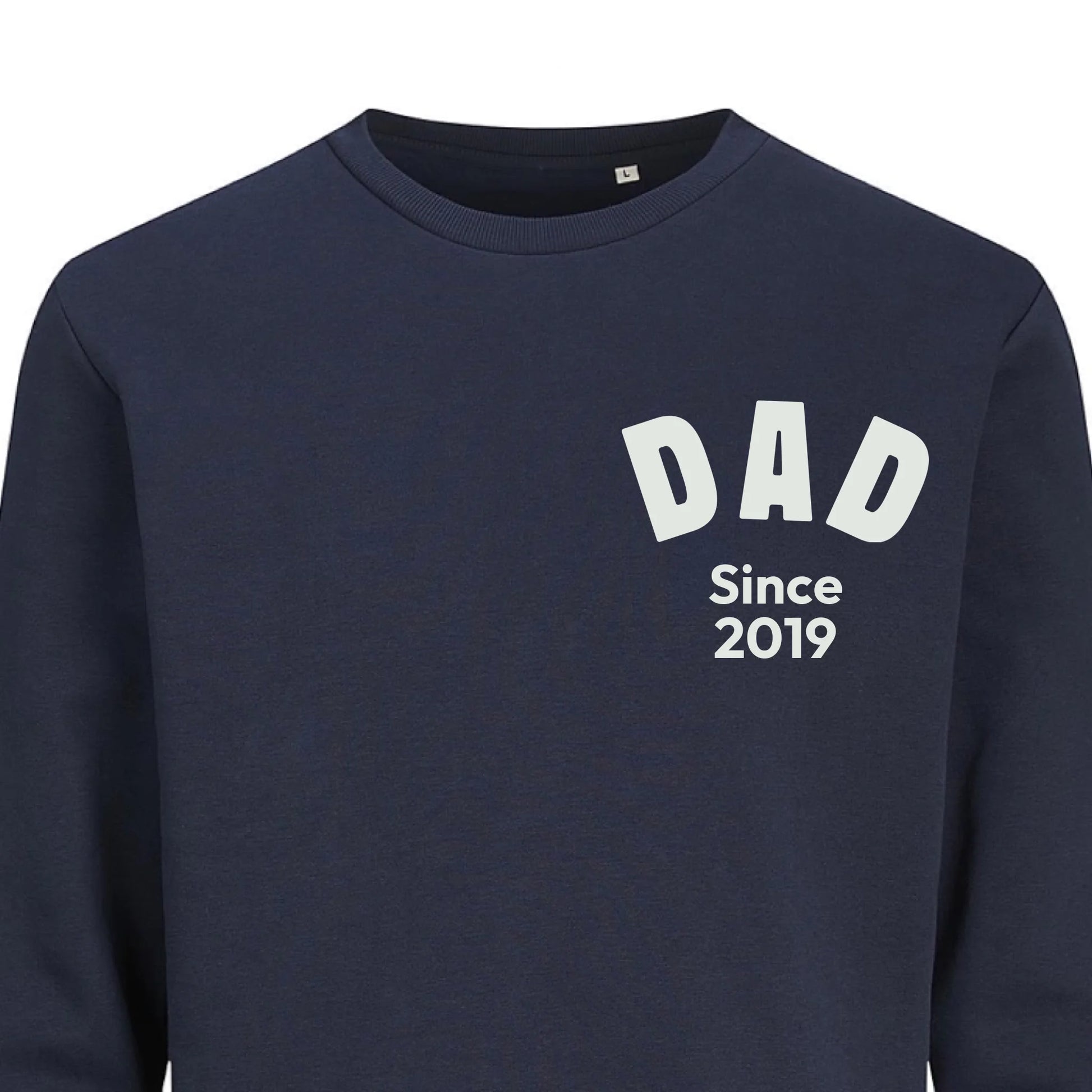 Dad Edition Geborduurde Sweater met Jaartal