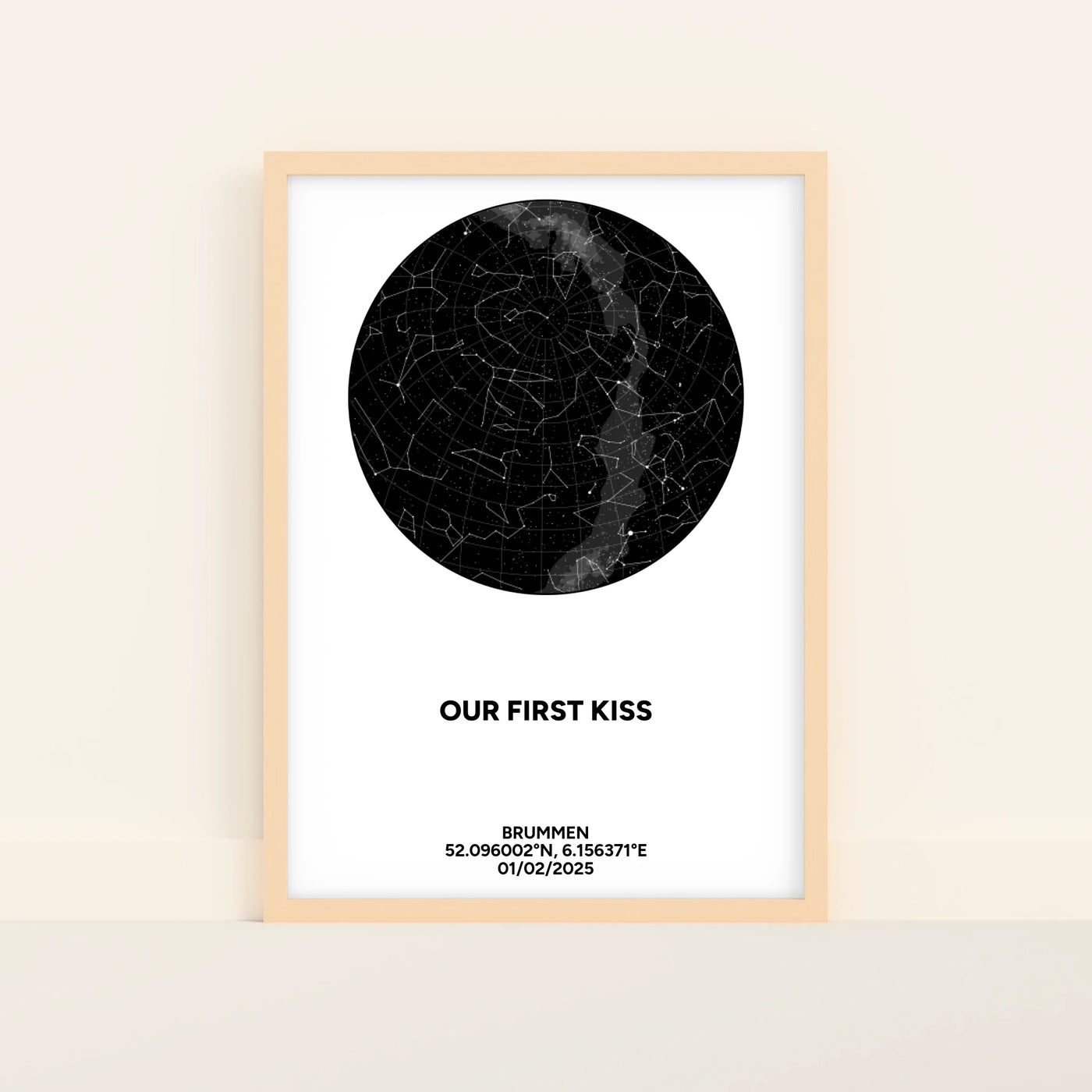Sterrenkaart Poster met Datum en Locatie