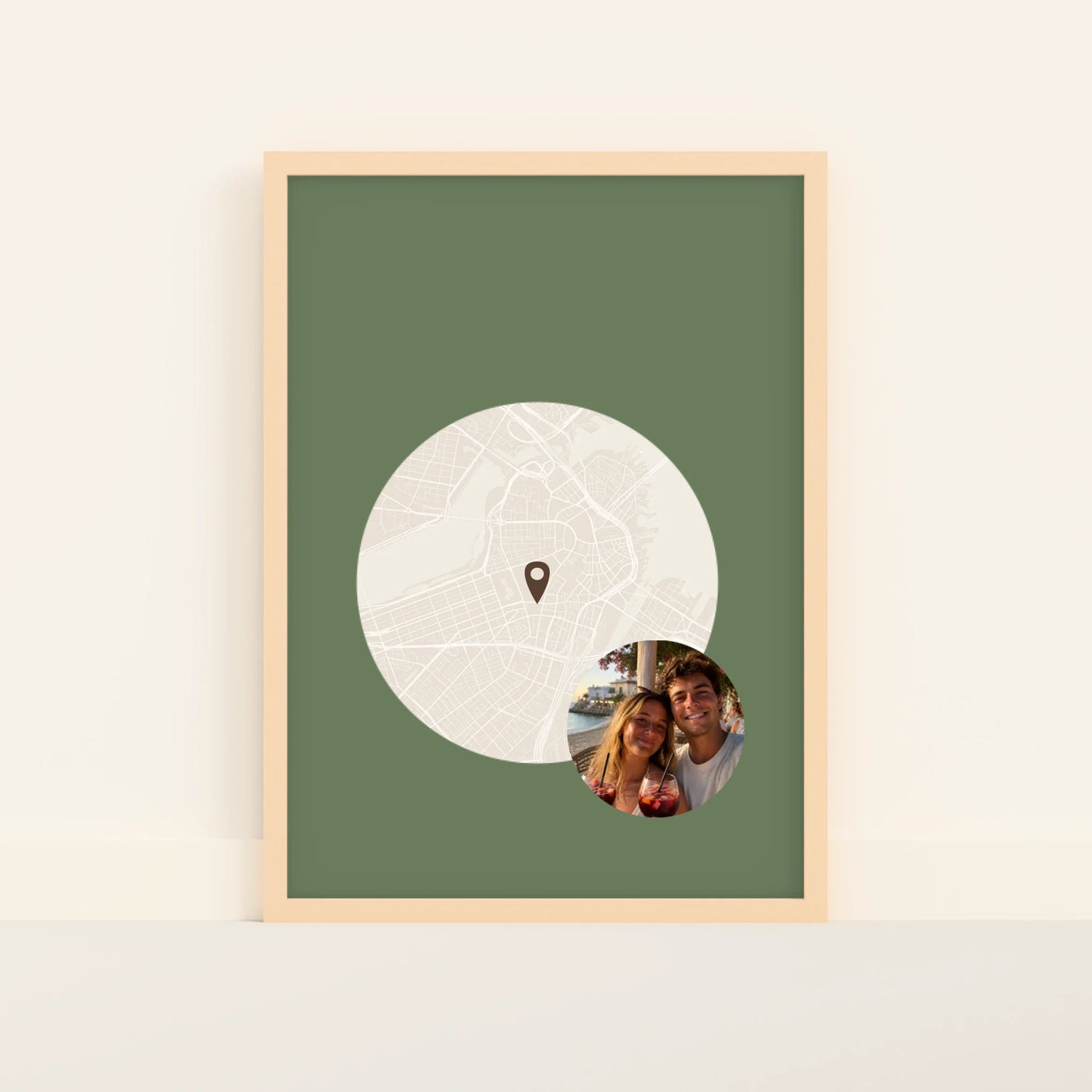 Vakantie Locatie Poster met Locatie en Datum