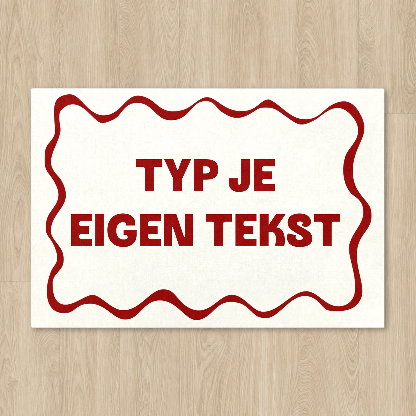 Luxe Wavy Deurmat (Droogloopmat) Golvend Design en Tekst