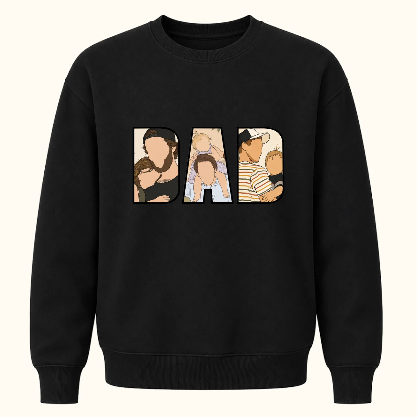 Dad Sweater met Illustration Art
