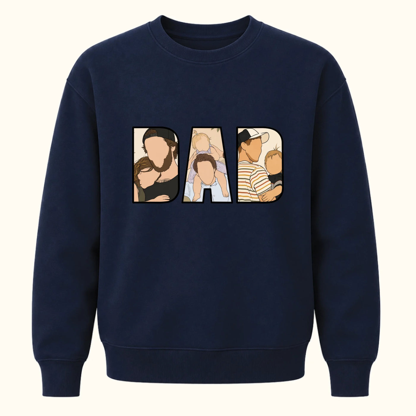 Dad Sweater met Illustration Art