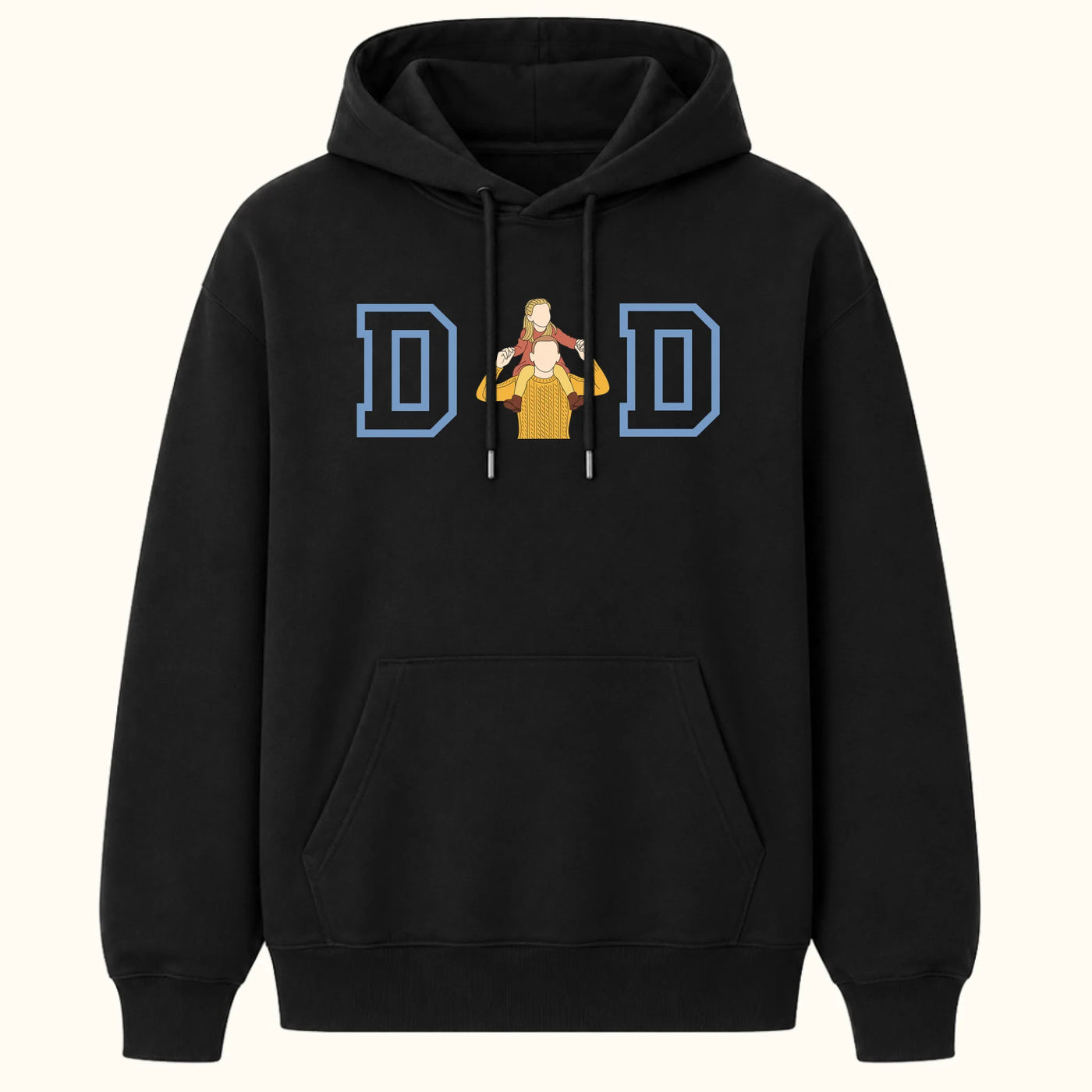 Dad Hoodie met Foto Illustratie