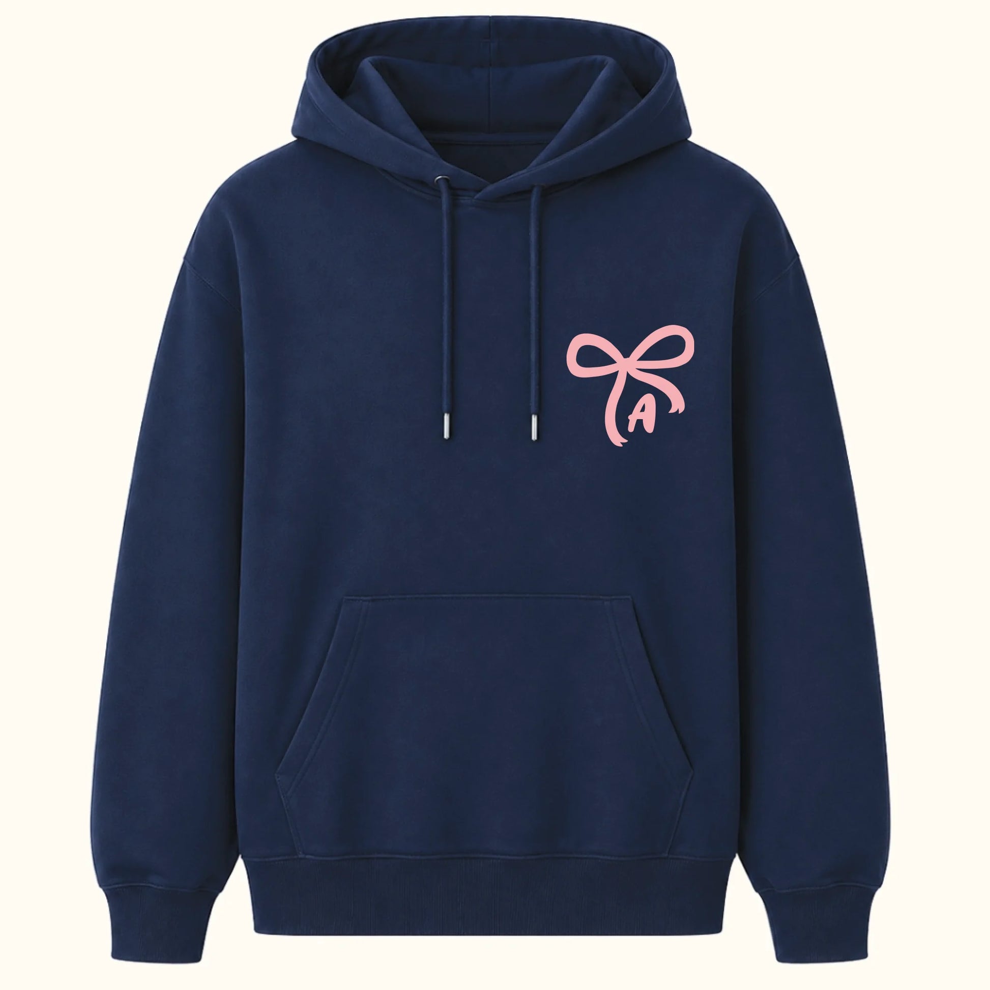 Strik Geborduurde Hoodie met Initiaal