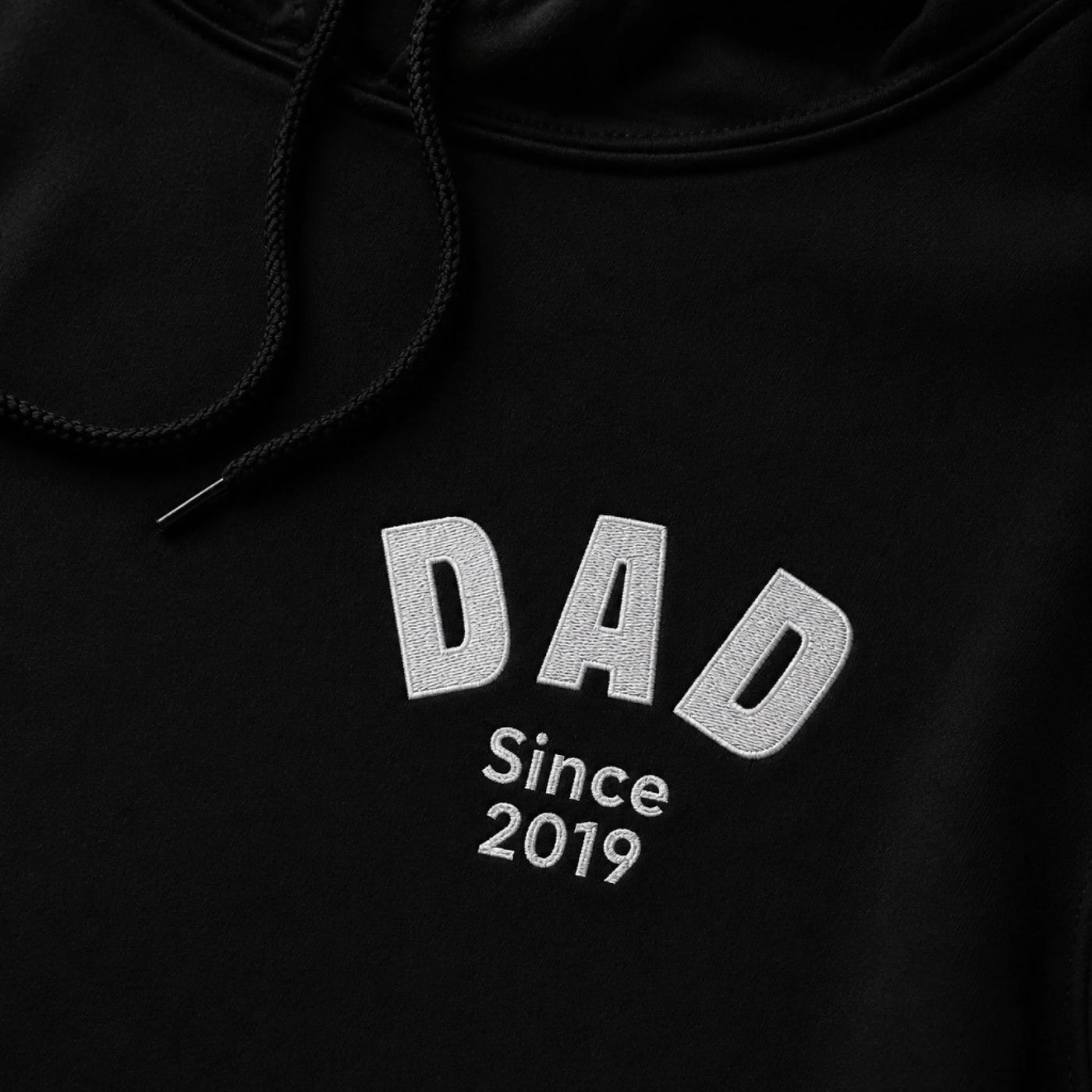 Dad Edition Geborduurde Hoodie met Jaartal