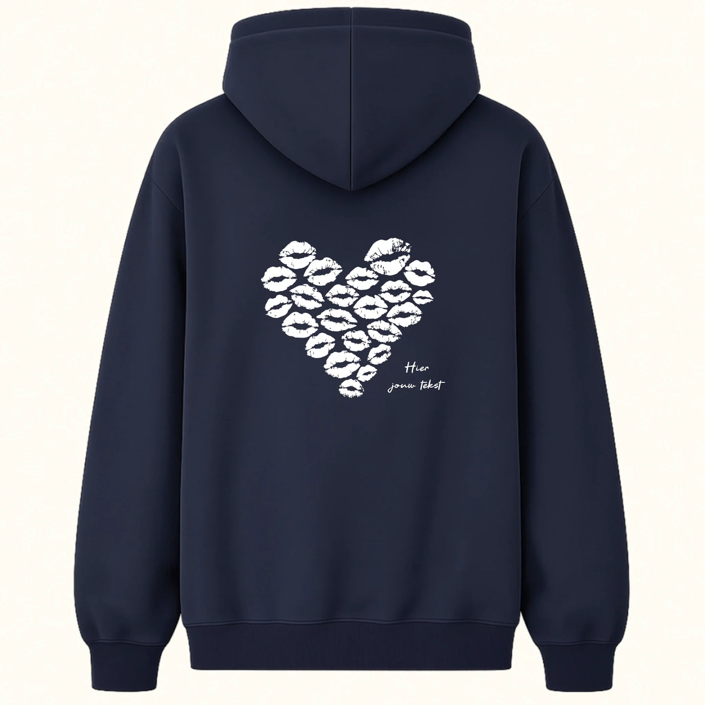 Kusjes Hoodie met Tekst