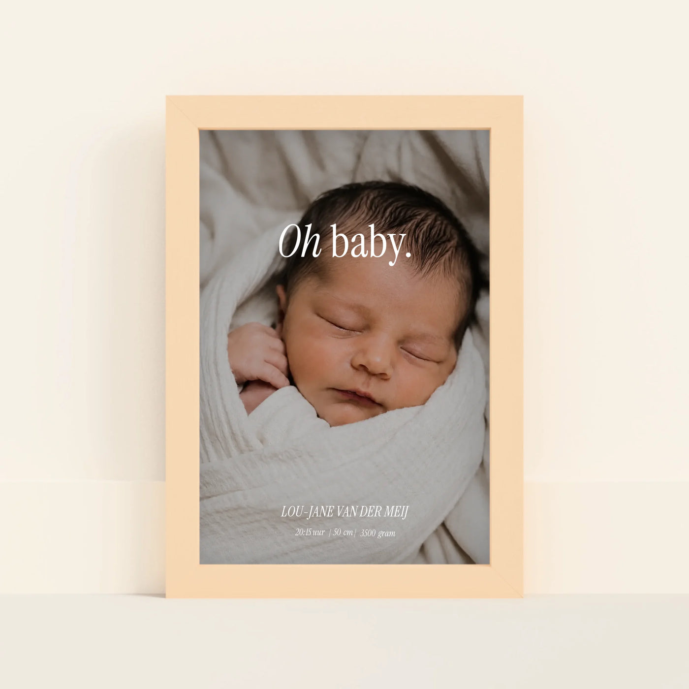 Oh Baby Poster met Foto, Naam en Geboortedetails