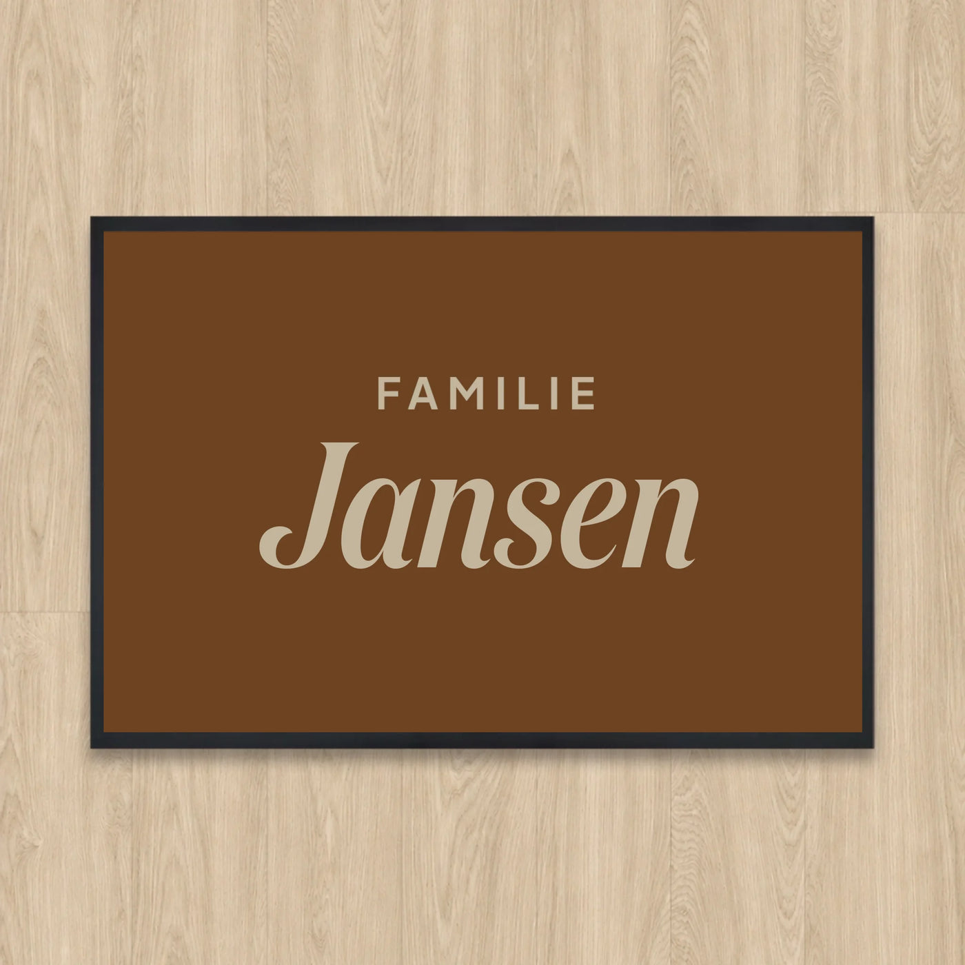 Standaard Simpel Familie Deurmat (Droogloopmat) met Naam