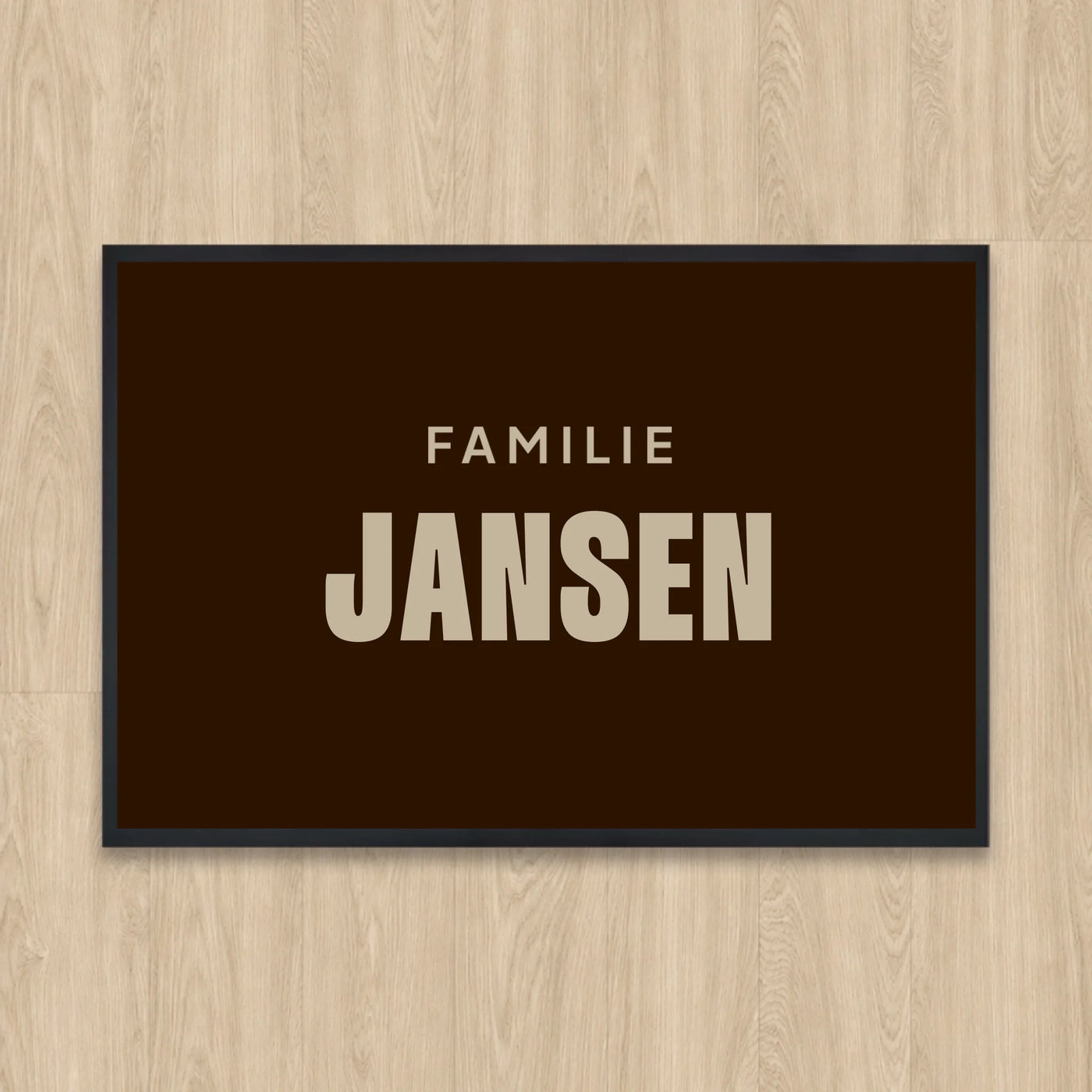 Standaard Simpel Familie Deurmat (Droogloopmat) met Naam