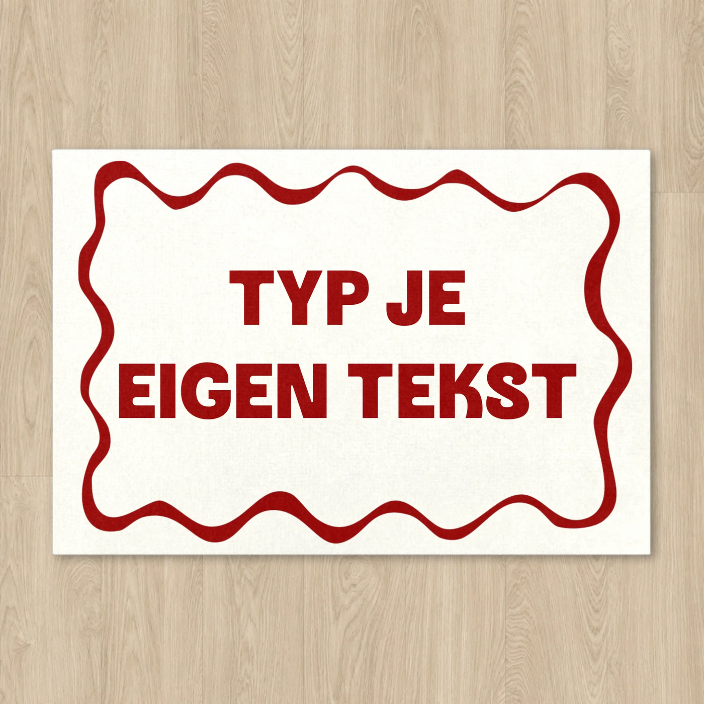 Luxe Wavy Deurmat (Droogloopmat) Golvend Design en Tekst