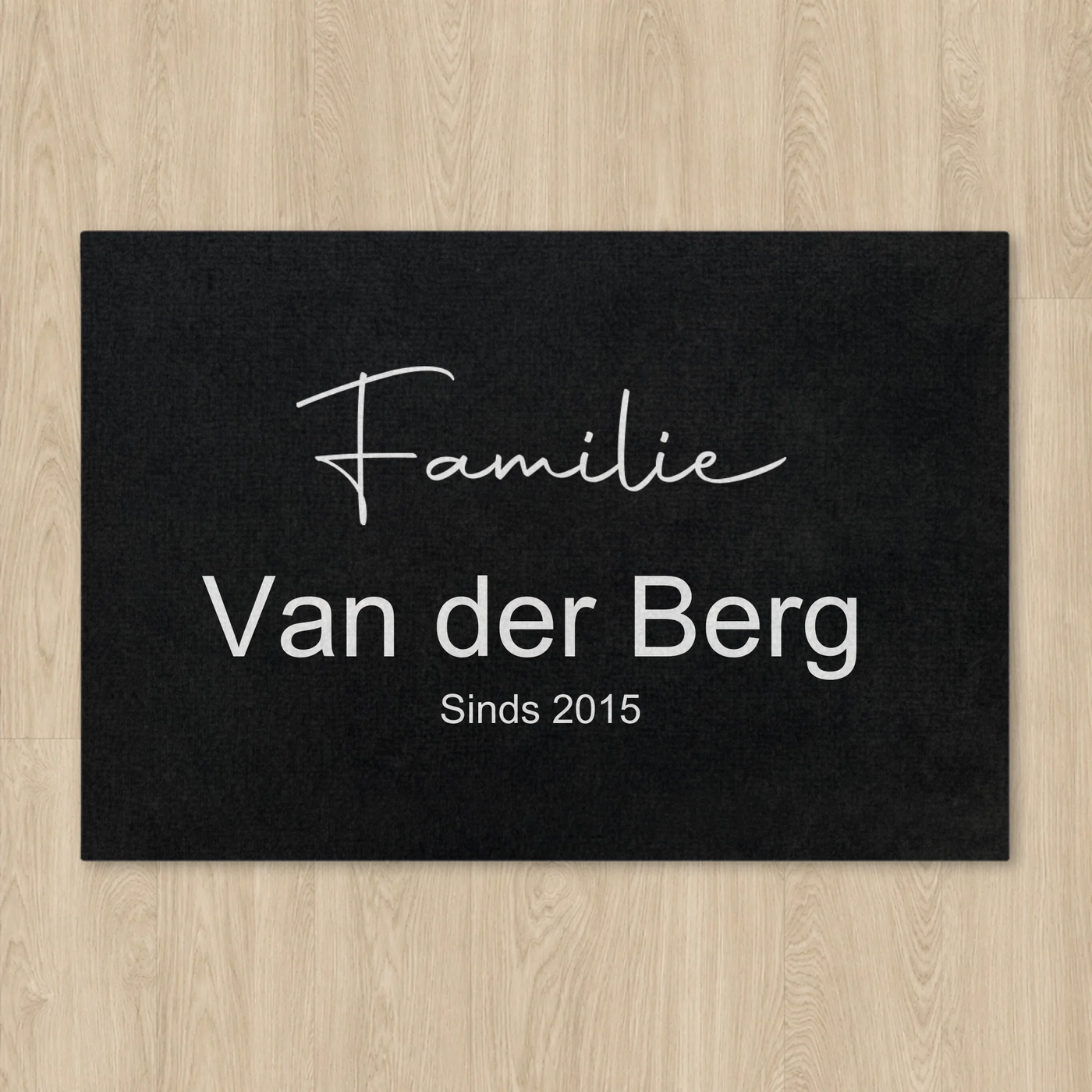 Luxe Familie Deurmat (Droogloopmat) met Naam en Jaartal