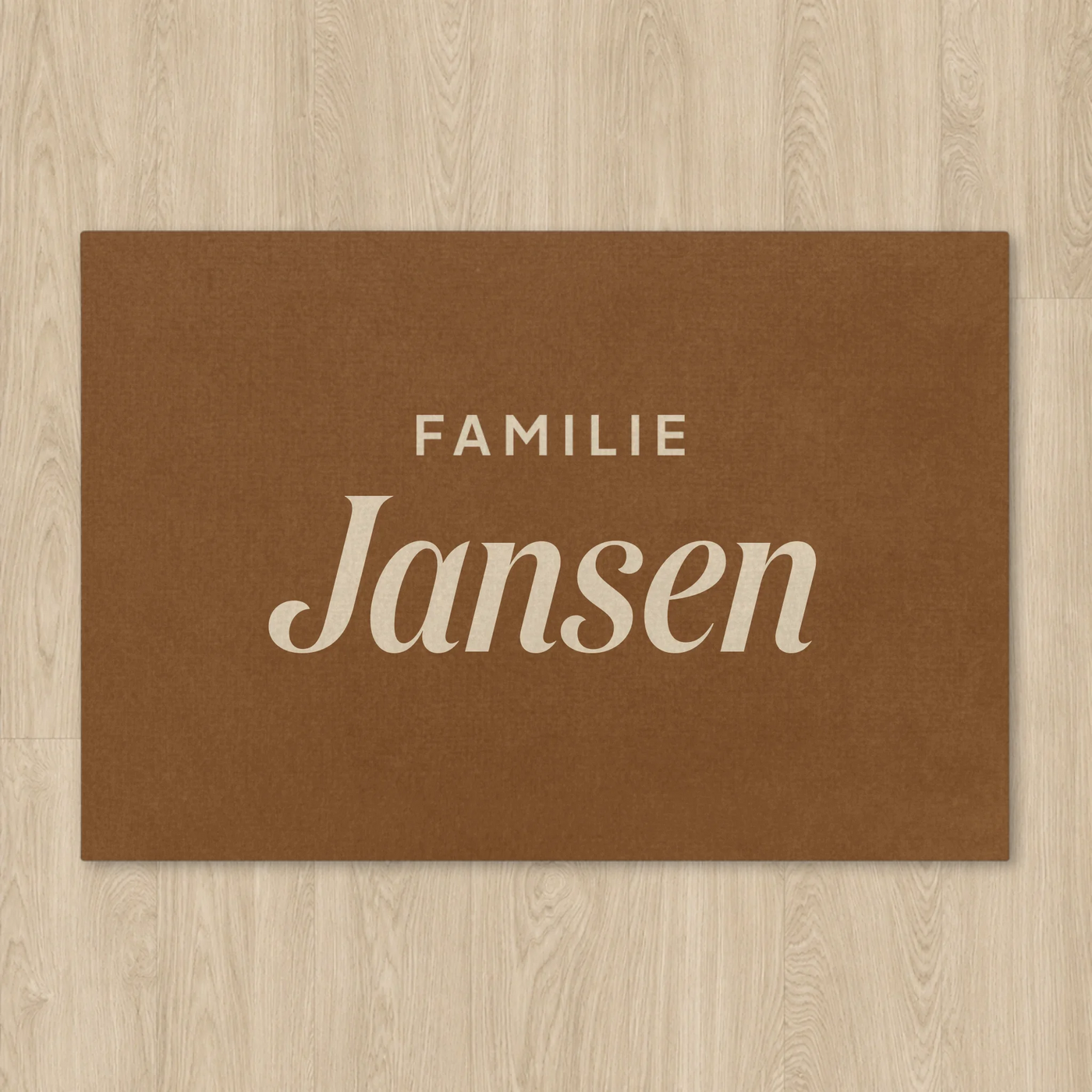 Luxe Simpel Familie Deurmat (Droogloopmat) met Naam