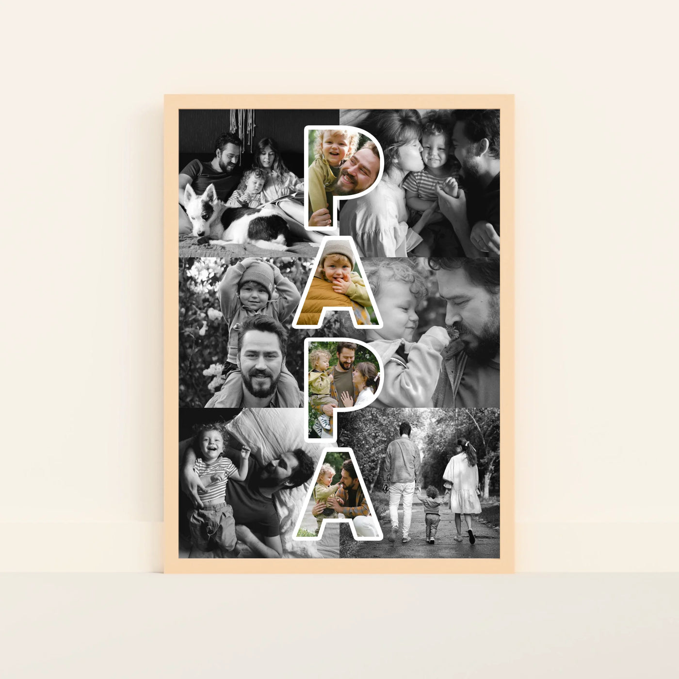 Papa Foto Collage Poster met Foto's