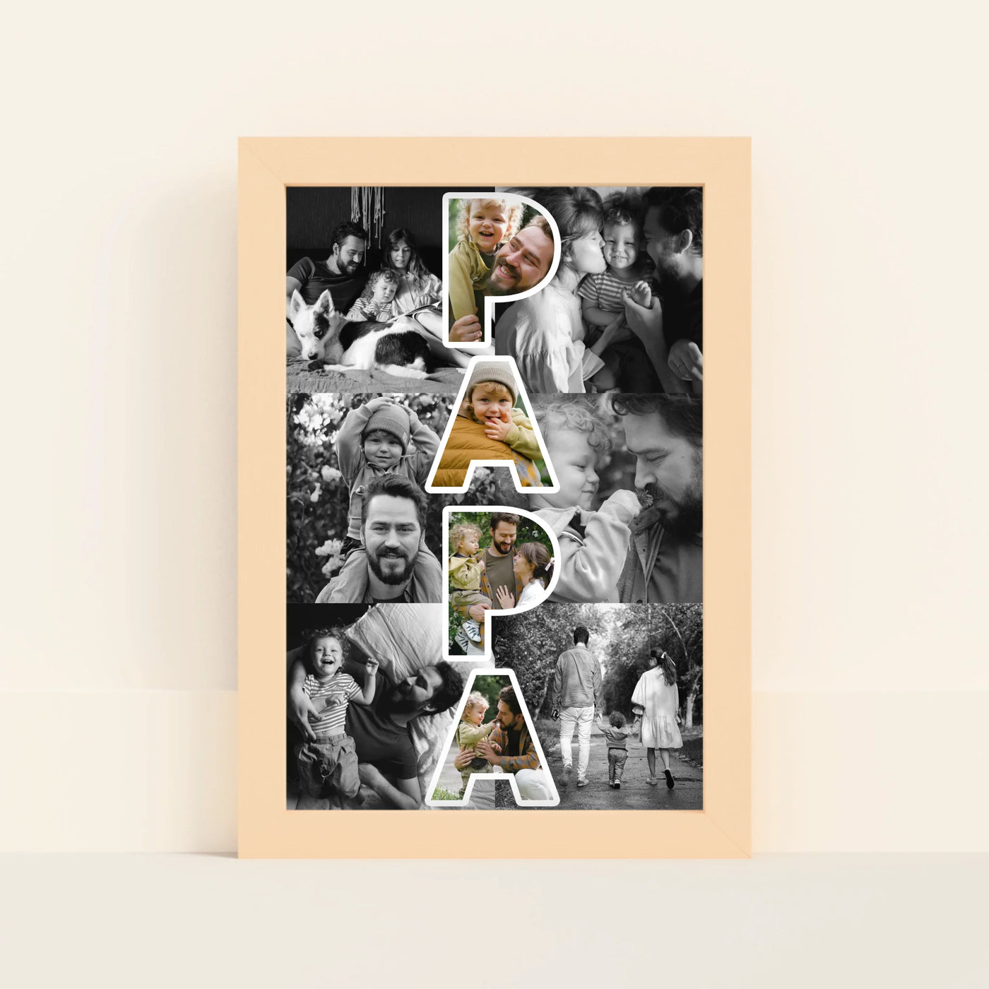 Papa Foto Collage Poster met Foto's
