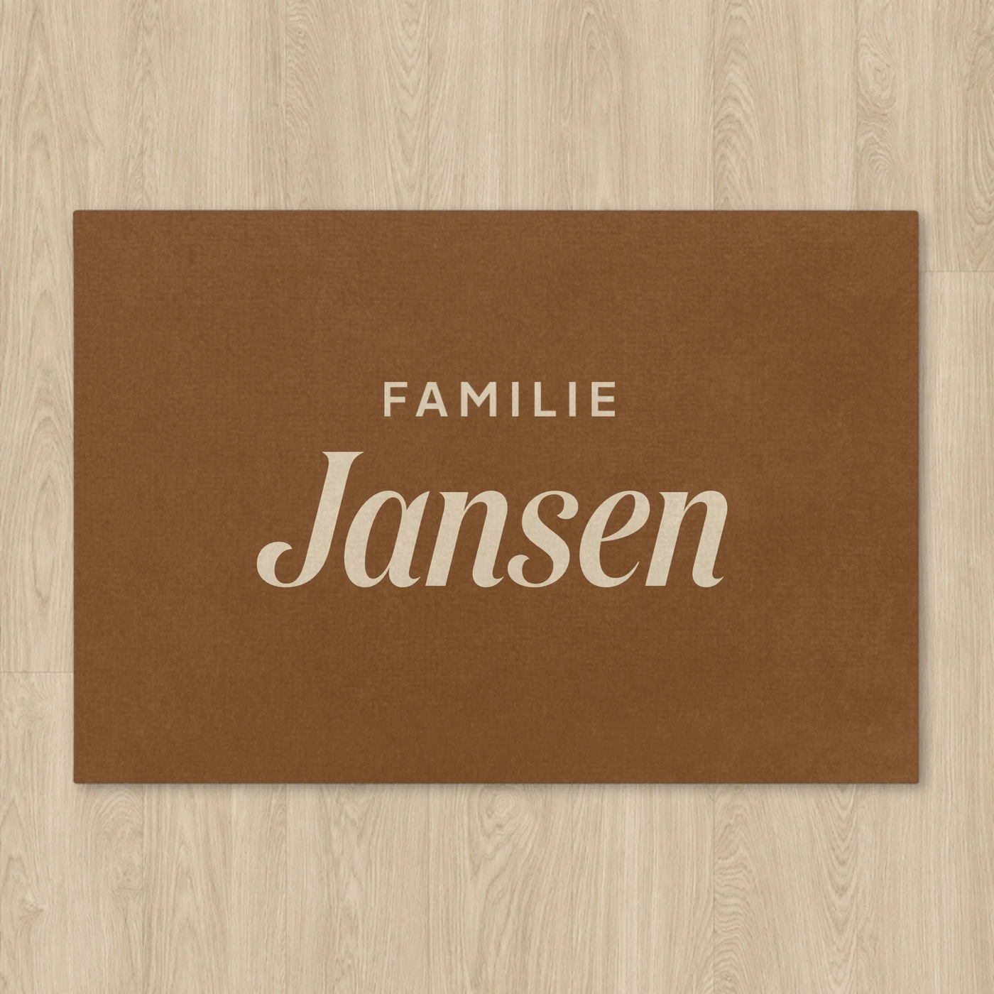 Luxe Simpel Familie Deurmat (Droogloopmat) met Naam