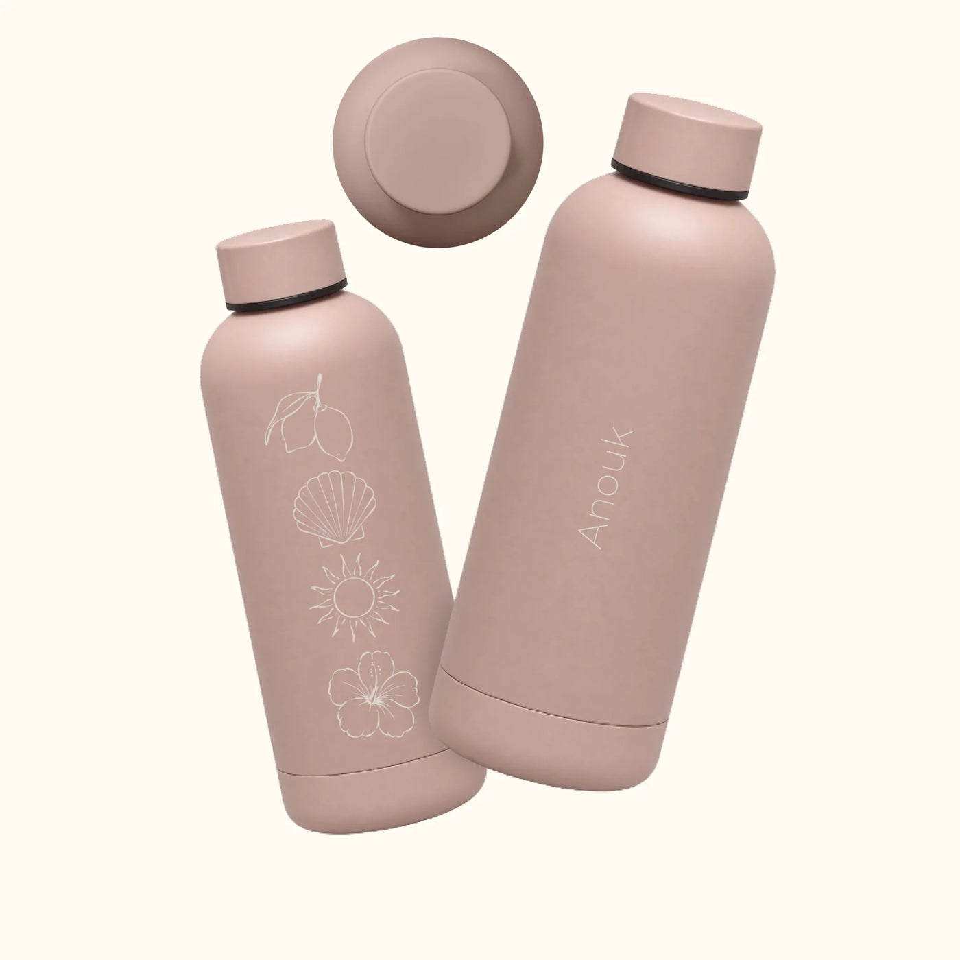 Summer Icon Waterfles (Stainless Steel) met Naam