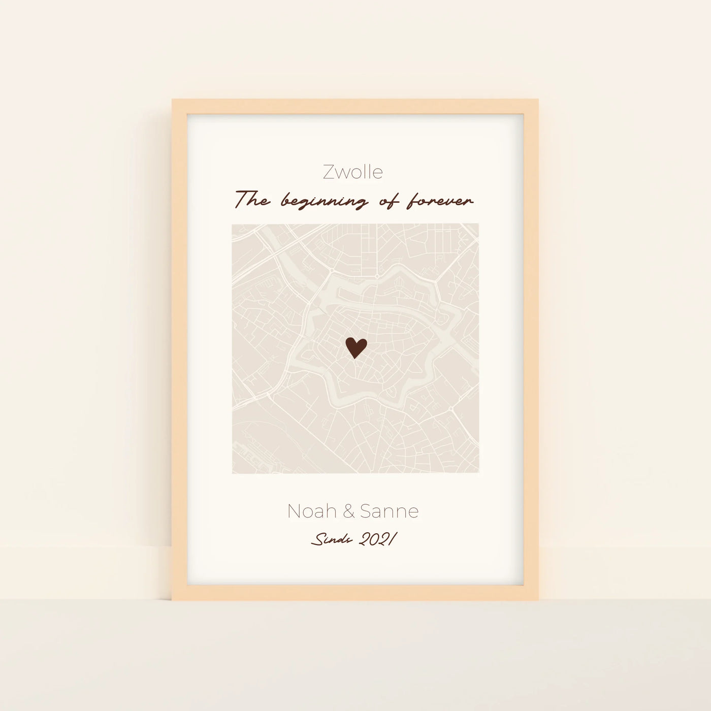 The Beginning of Forever Poster met Locatie, Namen en Tekst