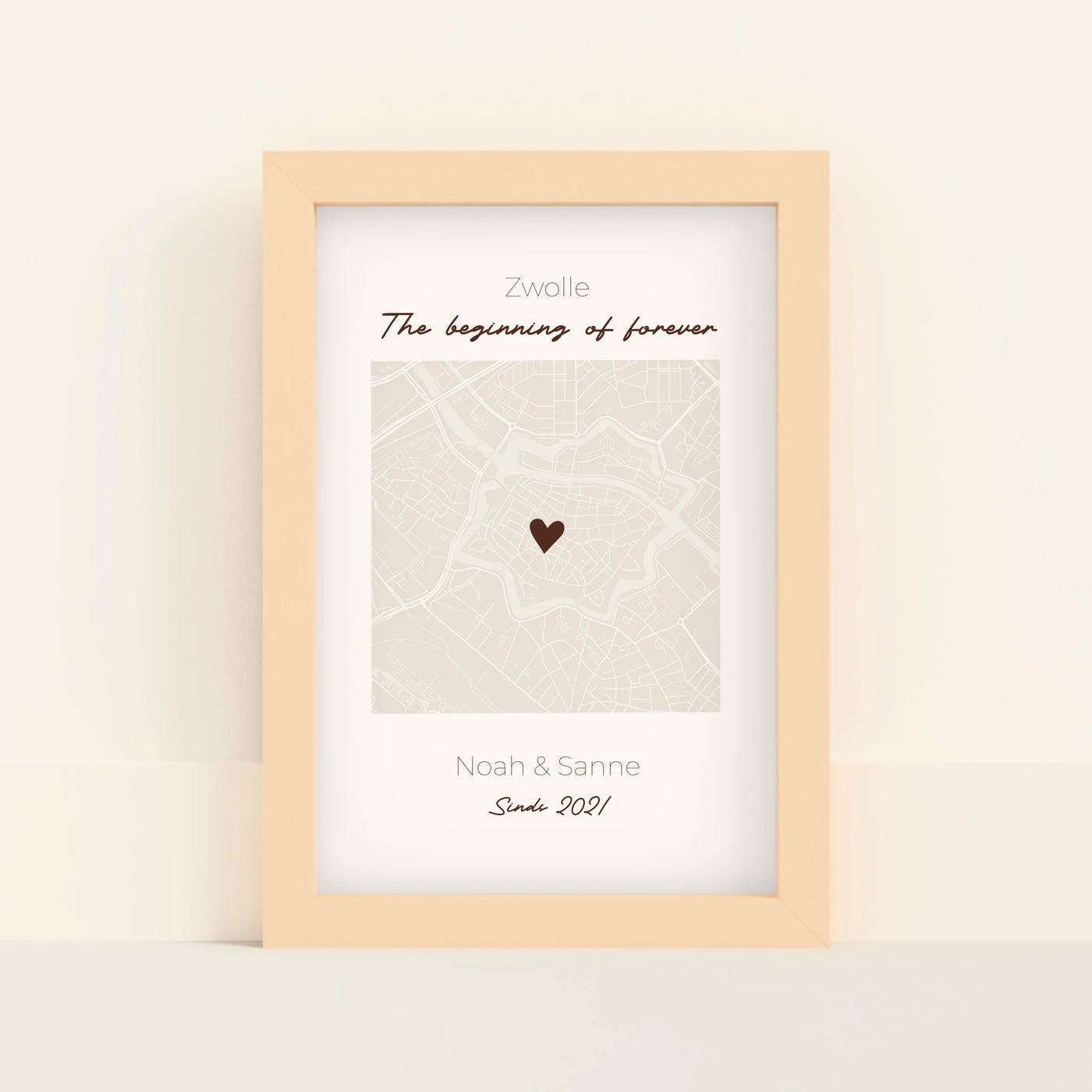 The Beginning of Forever Poster met Locatie, Namen en Tekst