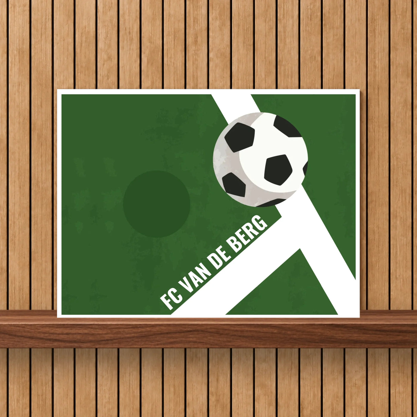 Voetbalveld Aluminium Bord met Naam
