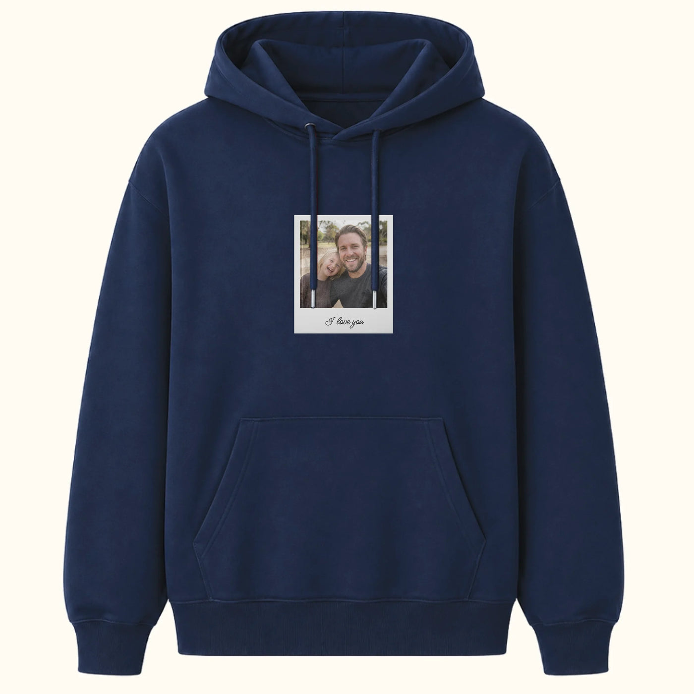 Polaroid Hoodie met Tekst en Foto