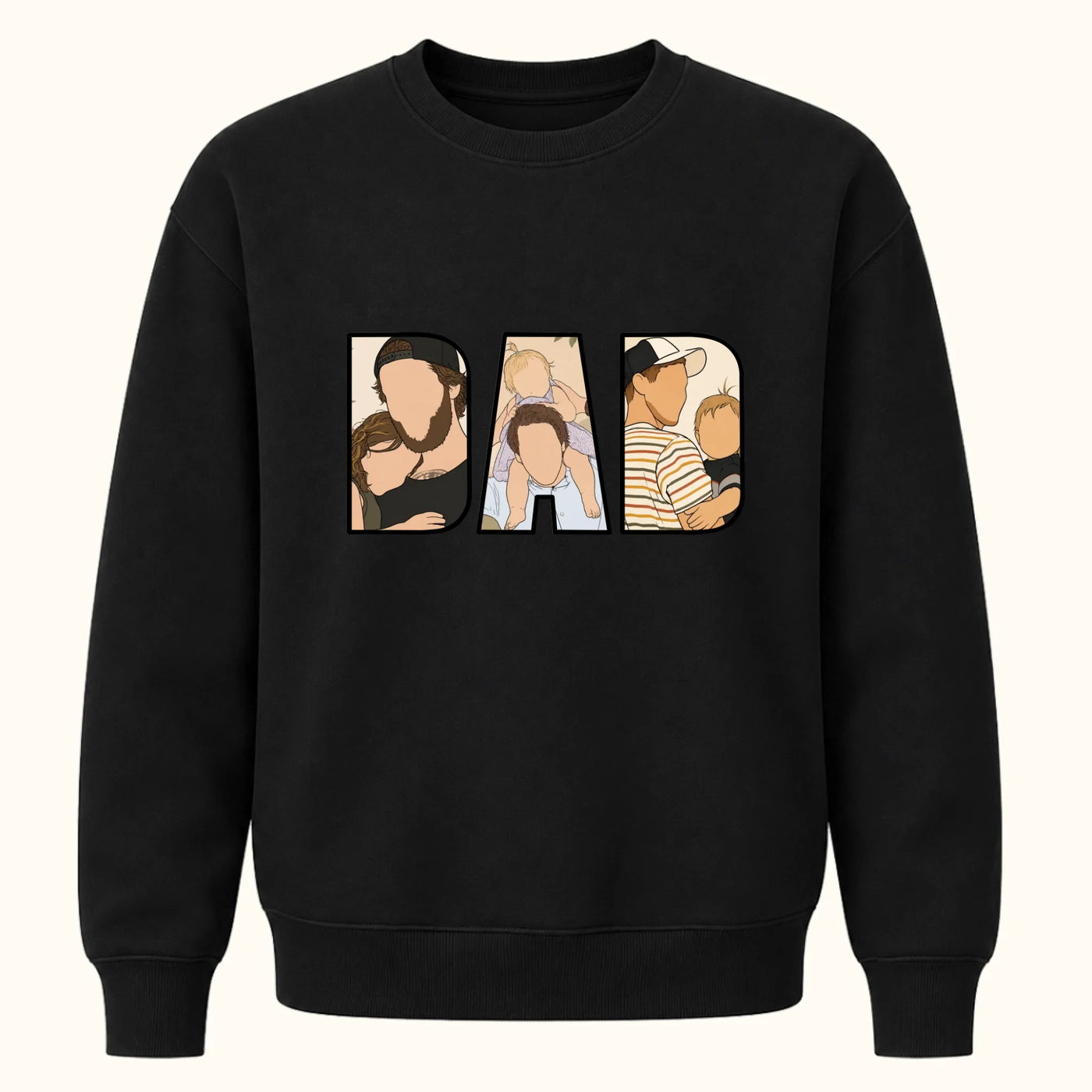 Dad Sweater met Illustration Art