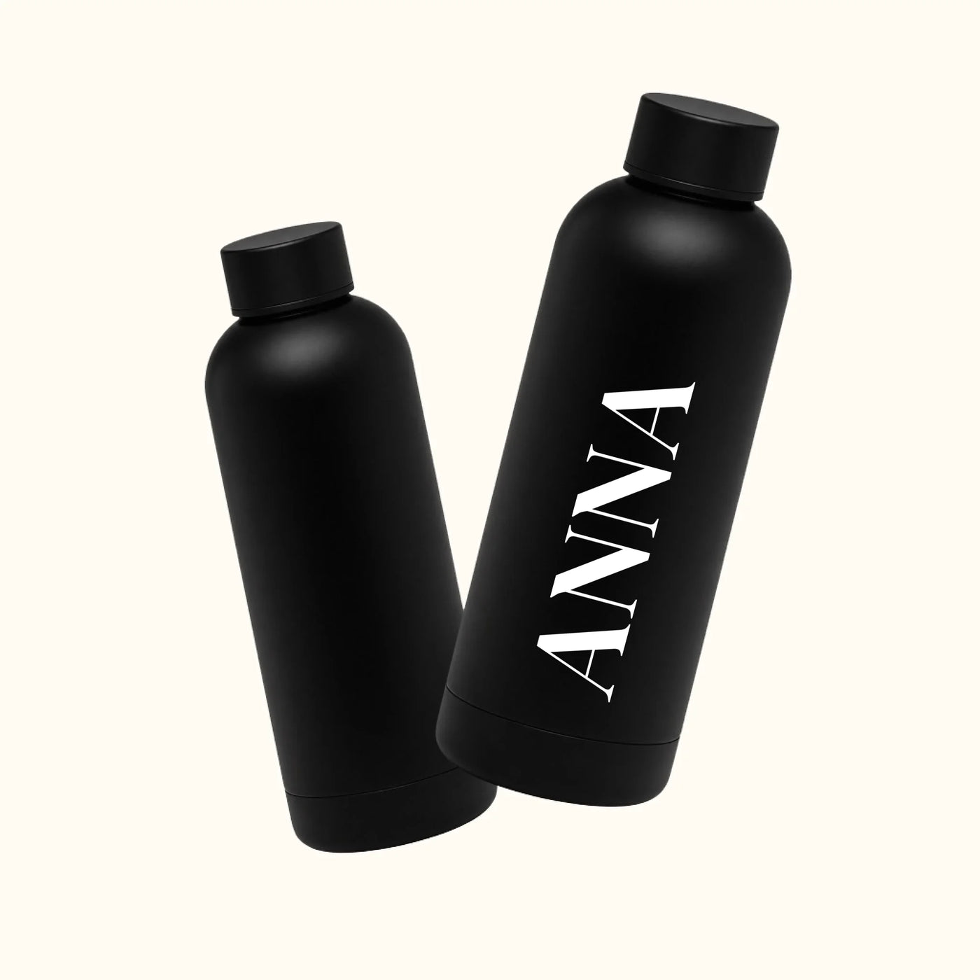 Puur Waterfles (Stainless Steel) met Naam