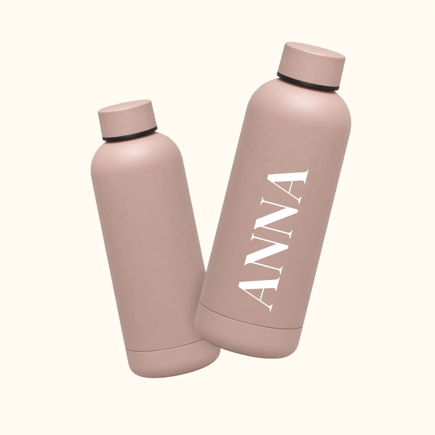 Puur Waterfles (Stainless Steel) met Naam